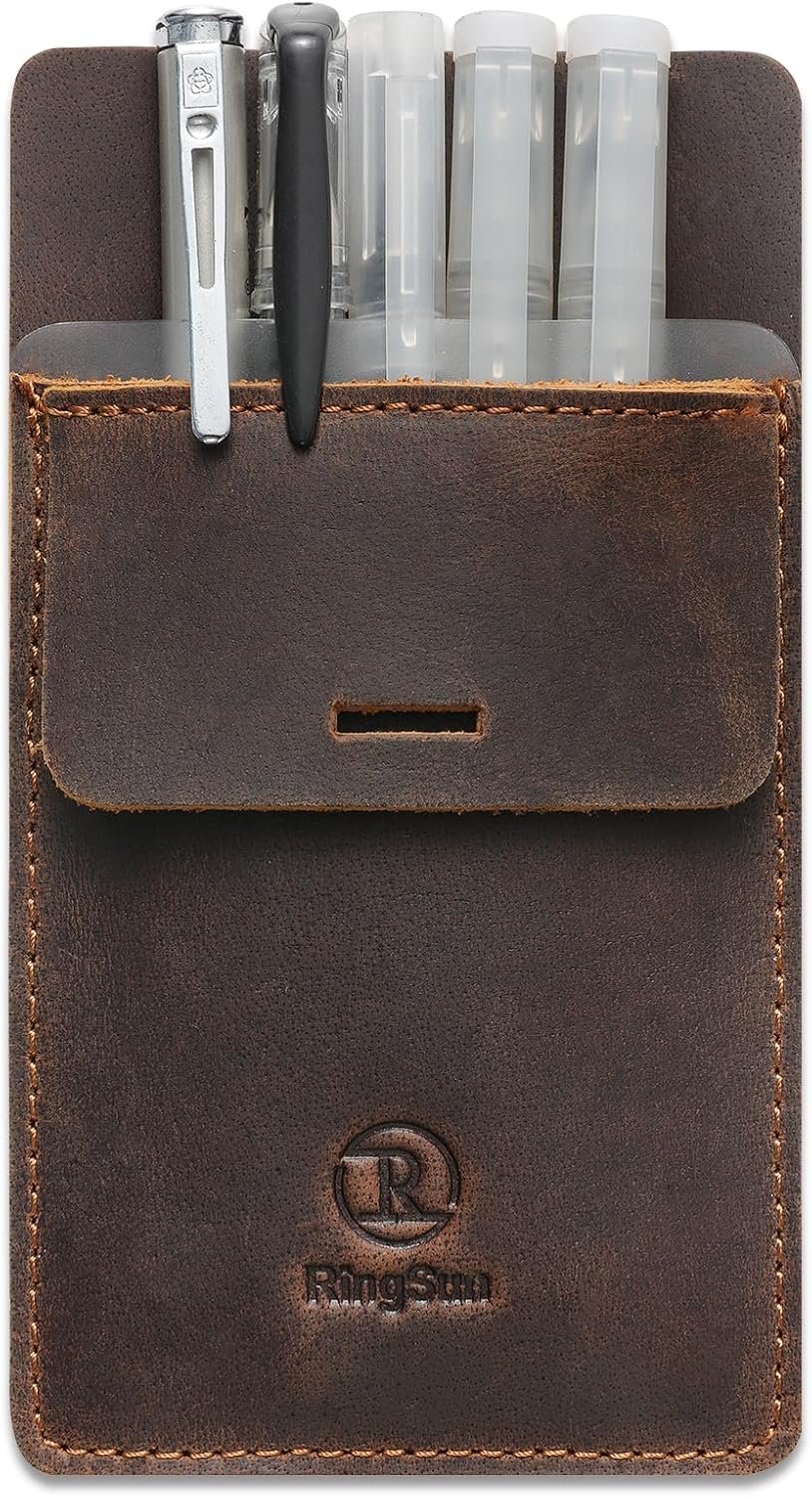 Brown Y-Design Leather Suspenders for Men by RingSun